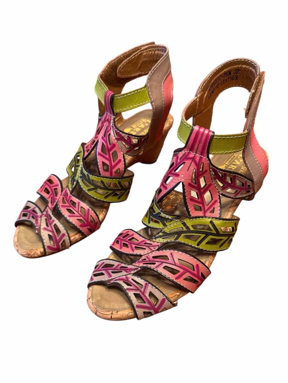 L'ATISTE Spring Step BohoChic Leather Sandals Size EU 37 - Picture 3 of 8